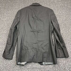 Express Suit Jacket Blazer Men 38R Gray Wool Blend Two Button Long Sleeve